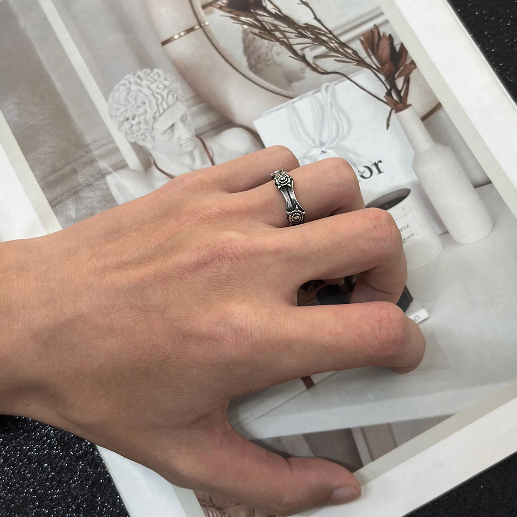 Fleur Noire Ring - Image 6